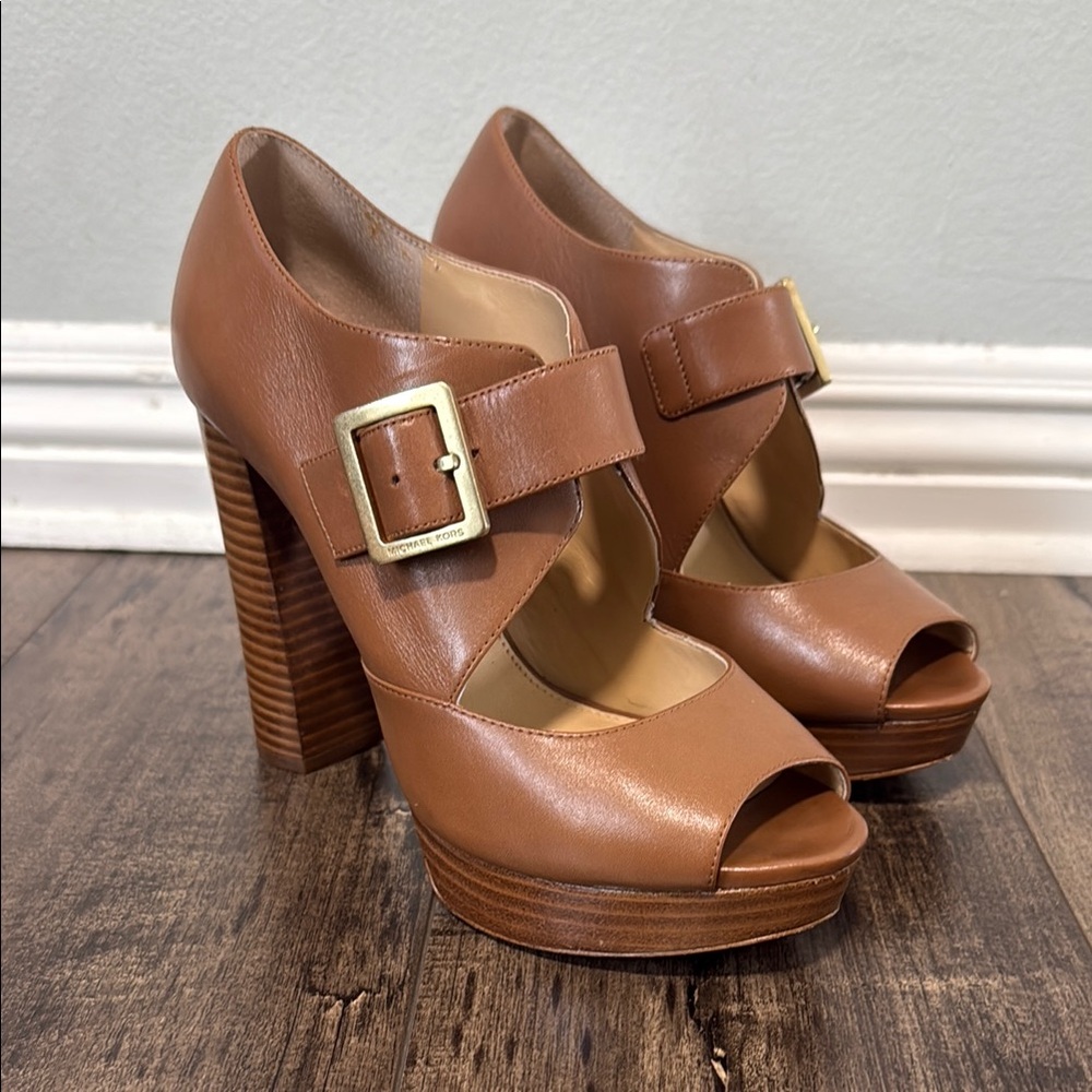 Michael Kors Mid Platform Heeled Sandals